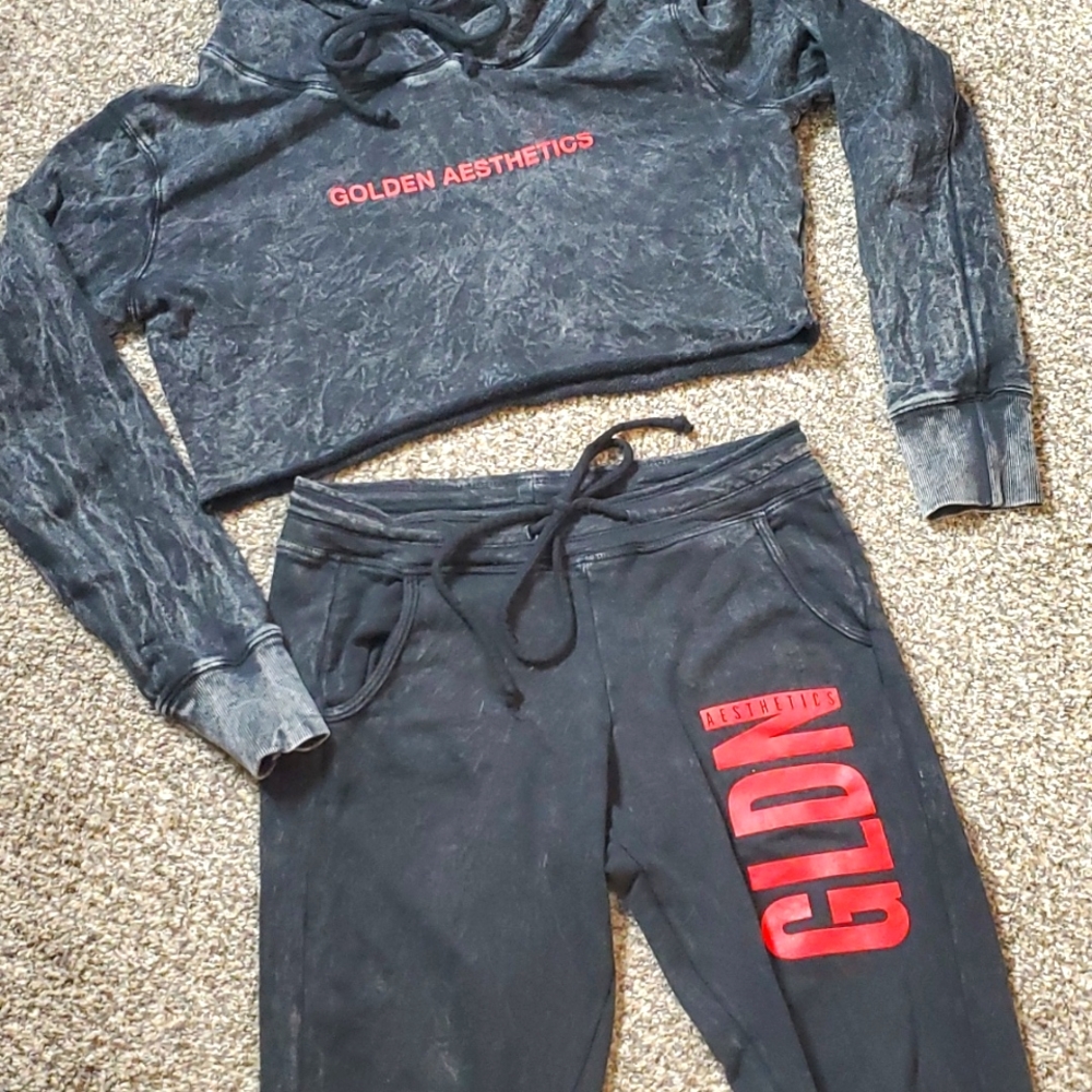 Golden Aesthetics Joggers (Matching Hoodie in My Closet)